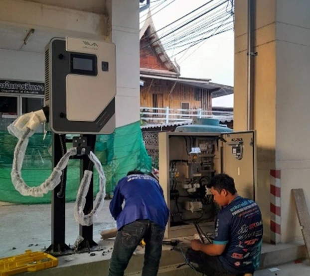 EV Charging Station พร้อมหัวจ่ายหลายจุด